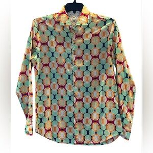 NWT - Ganesh Geometric Print Button Down Shirt